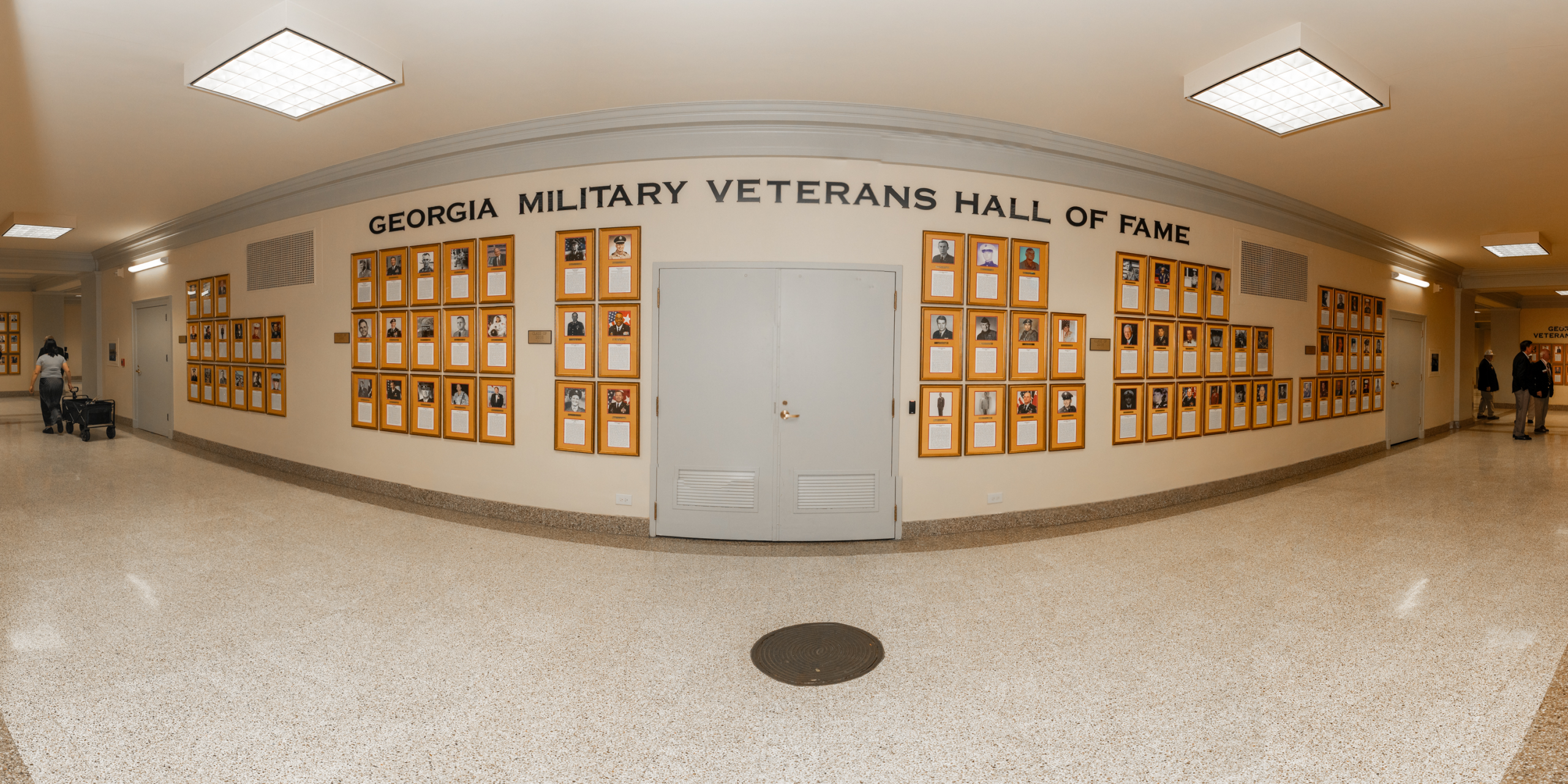 Hall of Fame wall at Floyd Veterans Memorial Building
